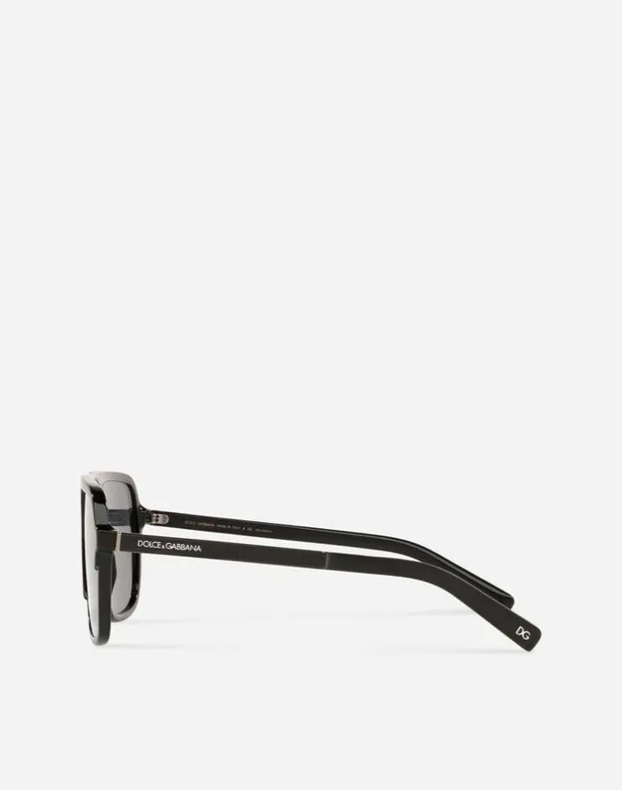 Dolce and Gabbana Icons Men Angel Sunglasses Black Dolce and Gabbana Icons Men Angel Sunglasses Black