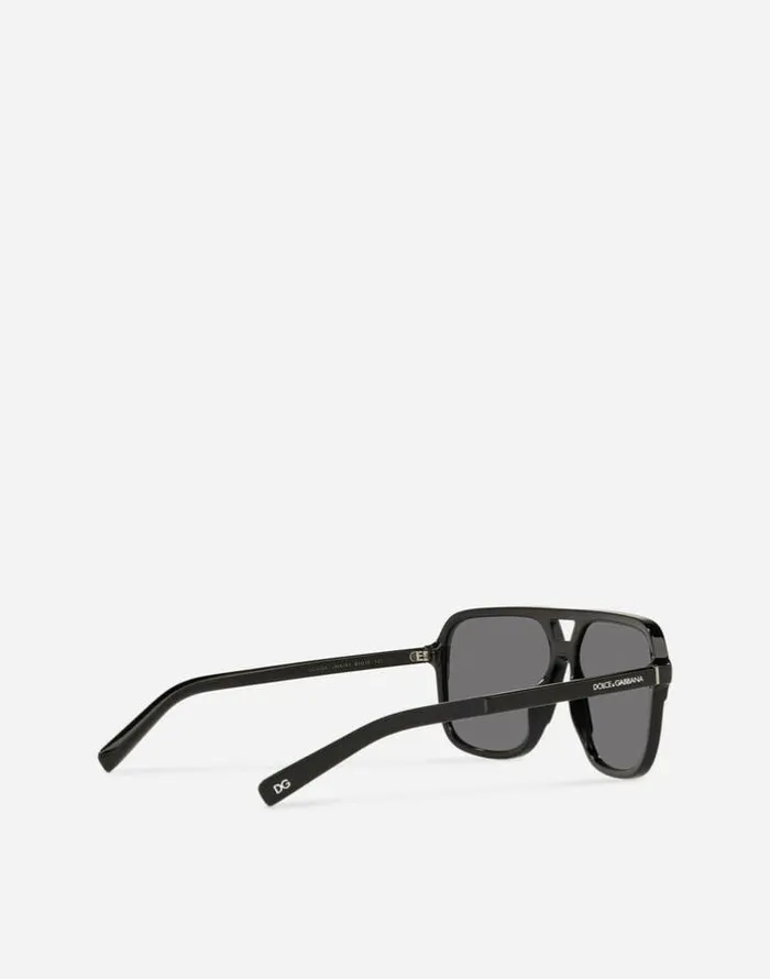 Dolce and Gabbana Icons Men Angel Sunglasses Black Dolce and Gabbana Icons Men Angel Sunglasses Black