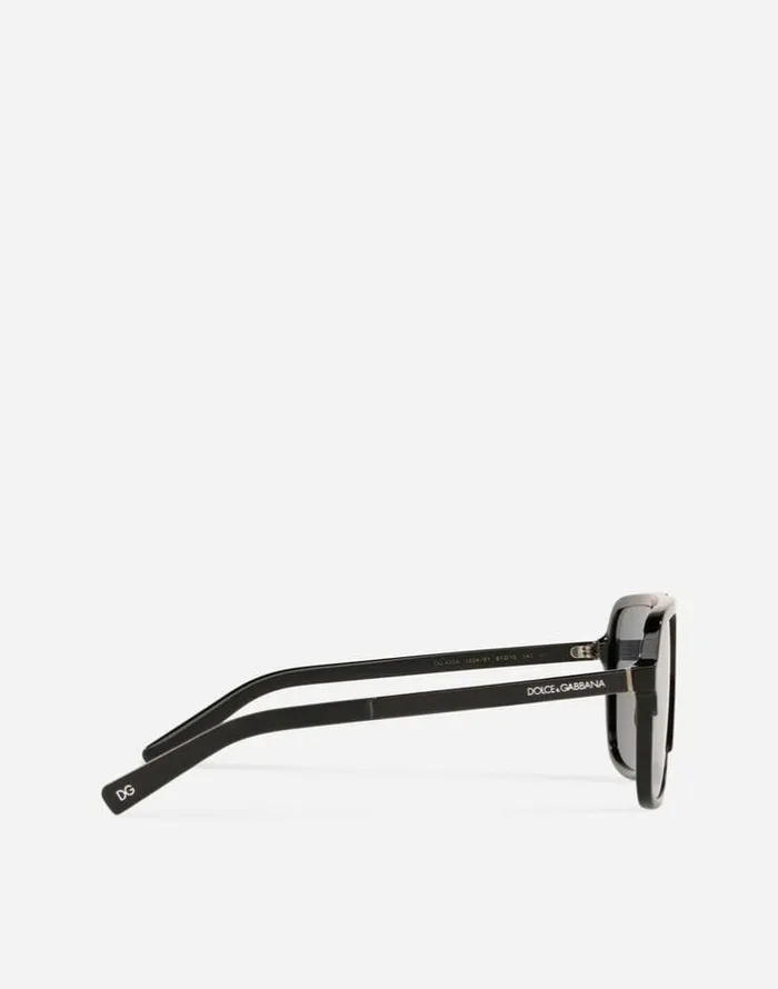 Dolce and Gabbana Icons Men Angel Sunglasses Black Dolce and Gabbana Icons Men Angel Sunglasses Black