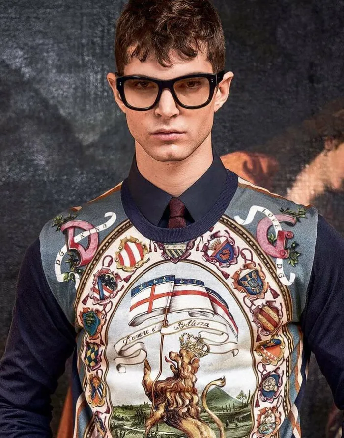 Dolce and Gabbana Icons Men Domenico Sunglasses Black Dolce and Gabbana Icons Men Domenico Sunglasses Black