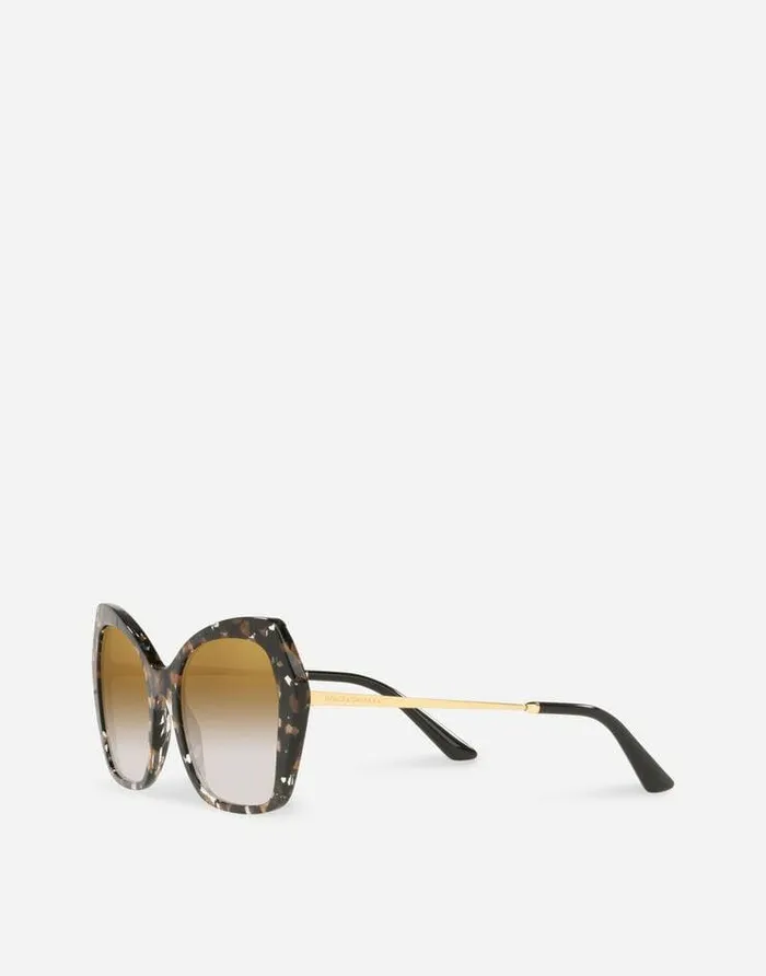 Dolce and Gabbana Icons Women Sicilian Taste Sunglasses Black Cube Gold Dolce and Gabbana Icons Women Sicilian Taste Sunglasses Black Cube Gold