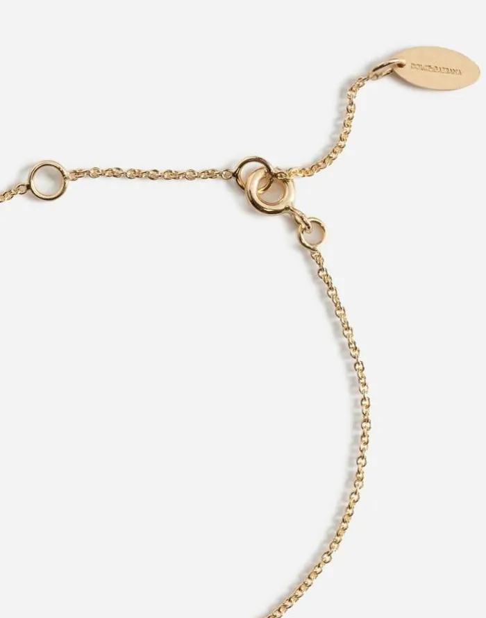 Dolce and Gabbana Jewelry Children Bracelet With Good Luck Charm Gold