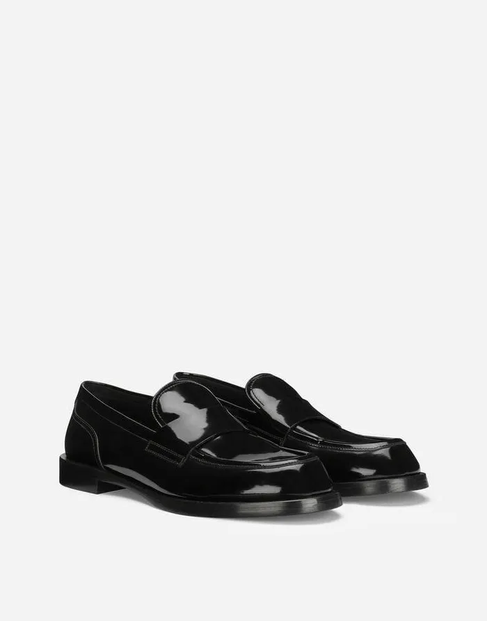 Dolce and Gabbana Loafers And Moccasins Men Polished Calfskin Loafers Black Dolce and Gabbana Loafers And Moccasins Men Polished Calfskin Loafers Black