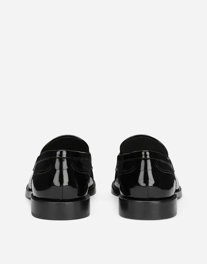 Dolce and Gabbana Loafers And Moccasins Men Polished Calfskin Loafers Black Dolce and Gabbana Loafers And Moccasins Men Polished Calfskin Loafers Black