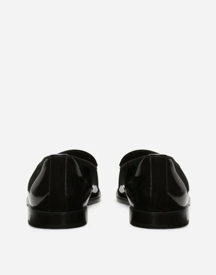 Dolce and Gabbana Loafers And Moccasins Men Polished Calfskin Slippers Black Dolce and Gabbana Loafers And Moccasins Men Polished Calfskin Slippers Black
