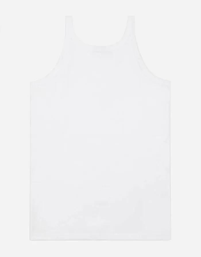 Dolce and Gabbana Nightwear and Underwear Children Shortsleeved Jersey Vest Twopack White Dolce and Gabbana Nightwear and Underwear Children Shortsleeved Jersey Vest Twopack White