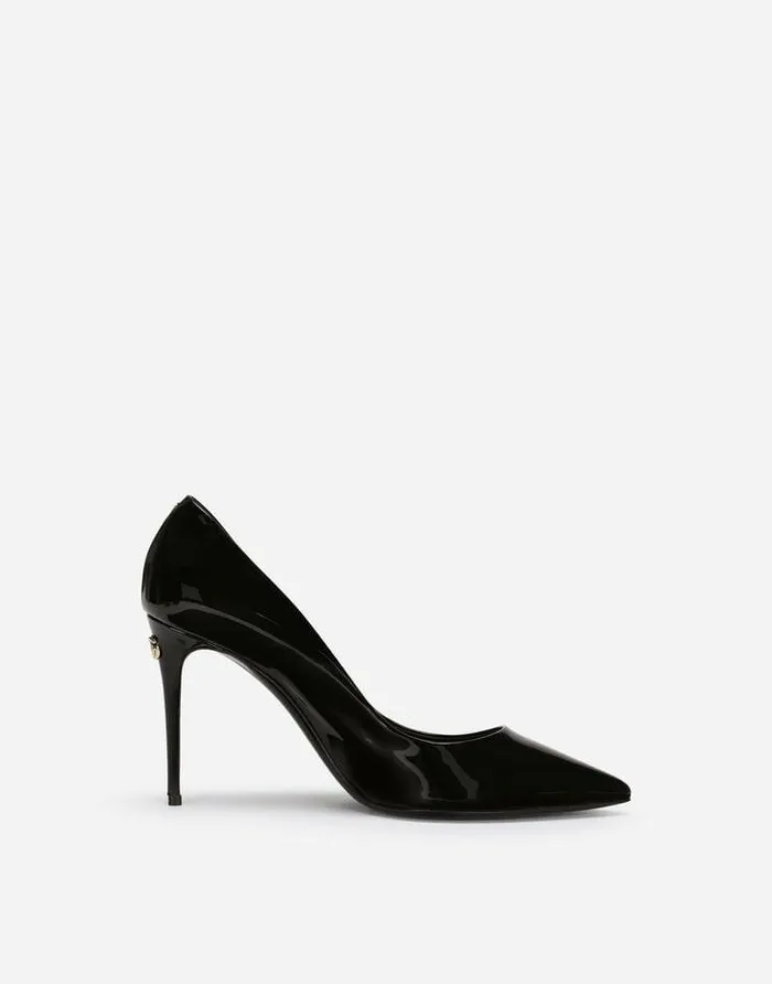 Dolce and Gabbana Pumps And Slingback Women Patent Leather Cardinale Pumps Black Dolce and Gabbana Pumps And Slingback Women Patent Leather Cardinale Pumps Black