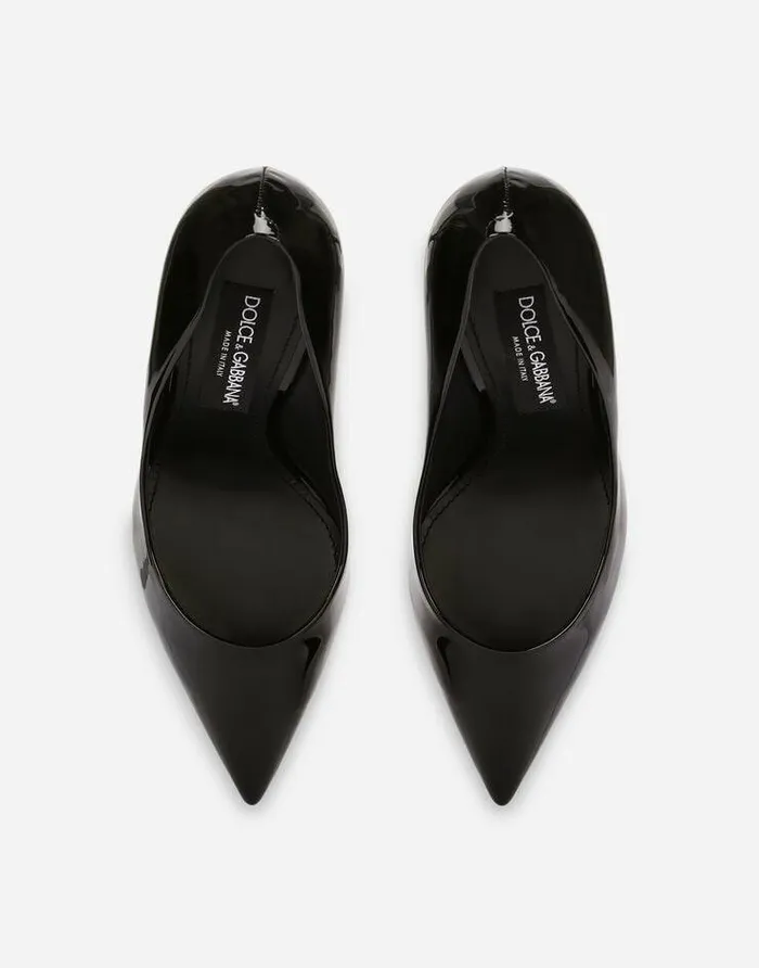 Dolce and Gabbana Pumps And Slingback Women Patent Leather Cardinale Pumps Black Dolce and Gabbana Pumps And Slingback Women Patent Leather Cardinale Pumps Black
