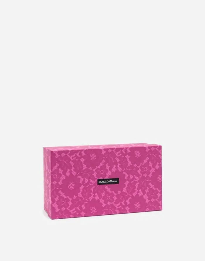 Dolce and Gabbana Pumps And Slingback Women Pump In Taormina Lace With Crystals Fuchsia Dolce and Gabbana Pumps And Slingback Women Pump In Taormina Lace With Crystals Fuchsia