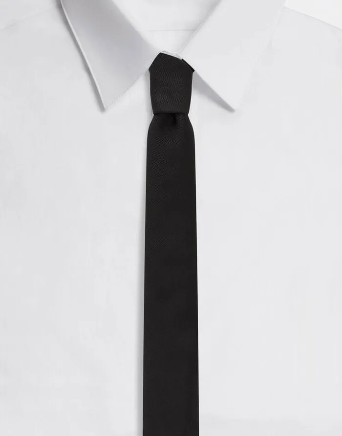 Dolce and Gabbana Scarves And Silks Women KIM DOLCEandGABBANA Silk Tie Black Dolce and Gabbana Scarves And Silks Women KIM DOLCEandGABBANA Silk Tie Black