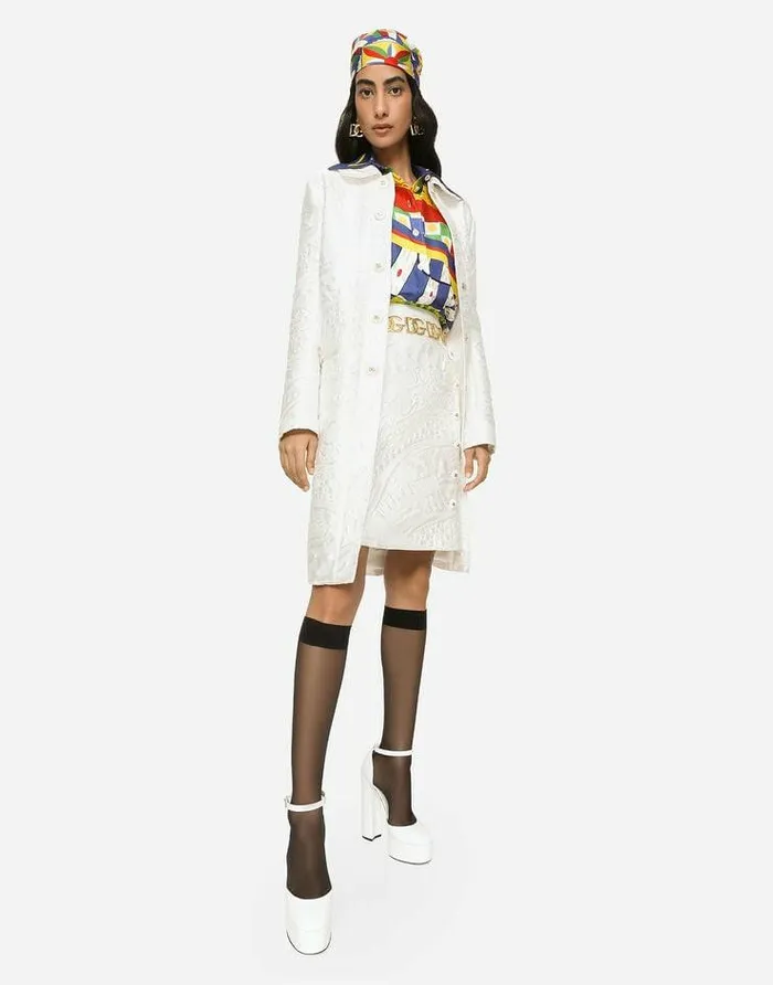 Dolce and Gabbana Shirts And Tops Women Oversized Carrettoprint Twill Shirt Red Dolce and Gabbana Shirts And Tops Women Oversized Carrettoprint Twill Shirt Red