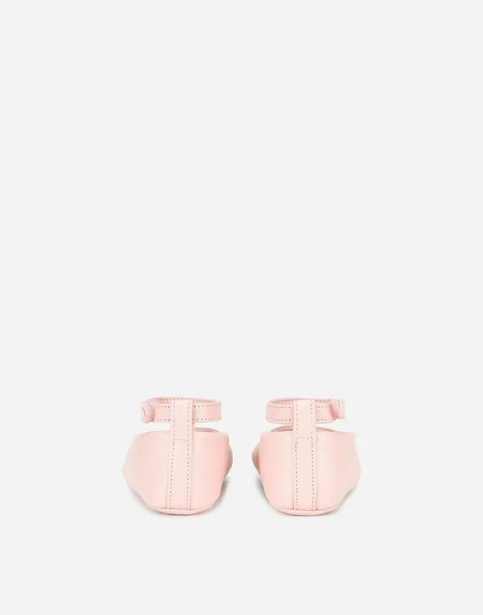 Dolce and Gabbana Shoes For First Steps 1926 Children Nappa Leather Newborn Ballet Flats Pink Dolce and Gabbana Shoes For First Steps 1926 Children Nappa Leather Newborn Ballet Flats Pink