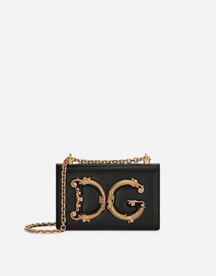 Dolce and Gabbana Shoulder And Crossbody Bags Women Nappa Leather DG Girls Shoulder Bag Black Dolce and Gabbana Shoulder And Crossbody Bags Women Nappa Leather DG Girls Shoulder Bag Black