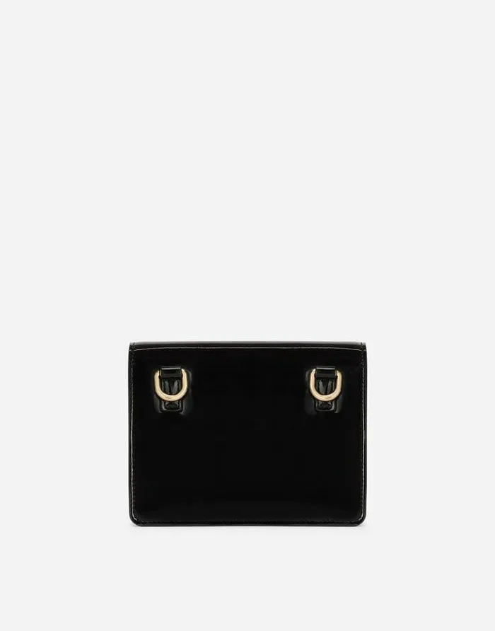 Dolce and Gabbana Shoulder And Crossbody Bags Women Patent Leather 35 Crossbody Bag Black