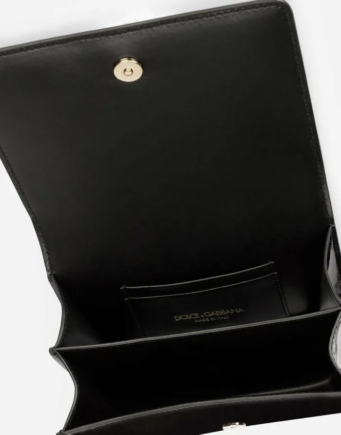 Dolce and Gabbana Shoulder And Crossbody Bags Women Patent Leather 35 Crossbody Bag Black
