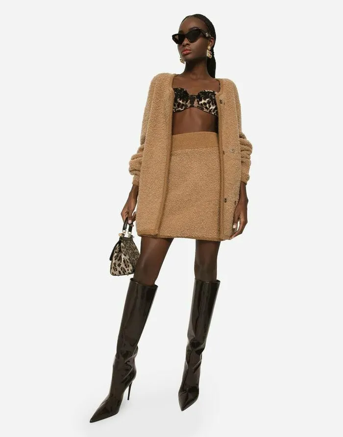 Dolce and Gabbana Skirts Women Short Cashmere And Alpaca Wool Skirt Multicolor Dolce and Gabbana Skirts Women Short Cashmere And Alpaca Wool Skirt Multicolor