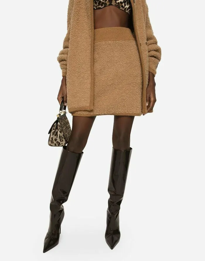 Dolce and Gabbana Skirts Women Short Cashmere And Alpaca Wool Skirt Multicolor Dolce and Gabbana Skirts Women Short Cashmere And Alpaca Wool Skirt Multicolor