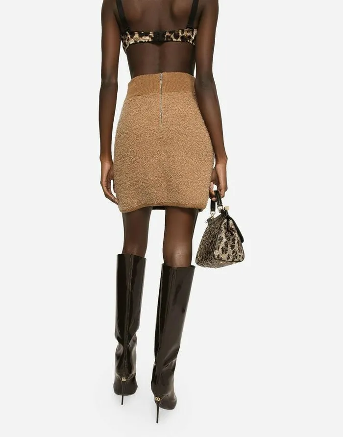 Dolce and Gabbana Skirts Women Short Cashmere And Alpaca Wool Skirt Multicolor Dolce and Gabbana Skirts Women Short Cashmere And Alpaca Wool Skirt Multicolor