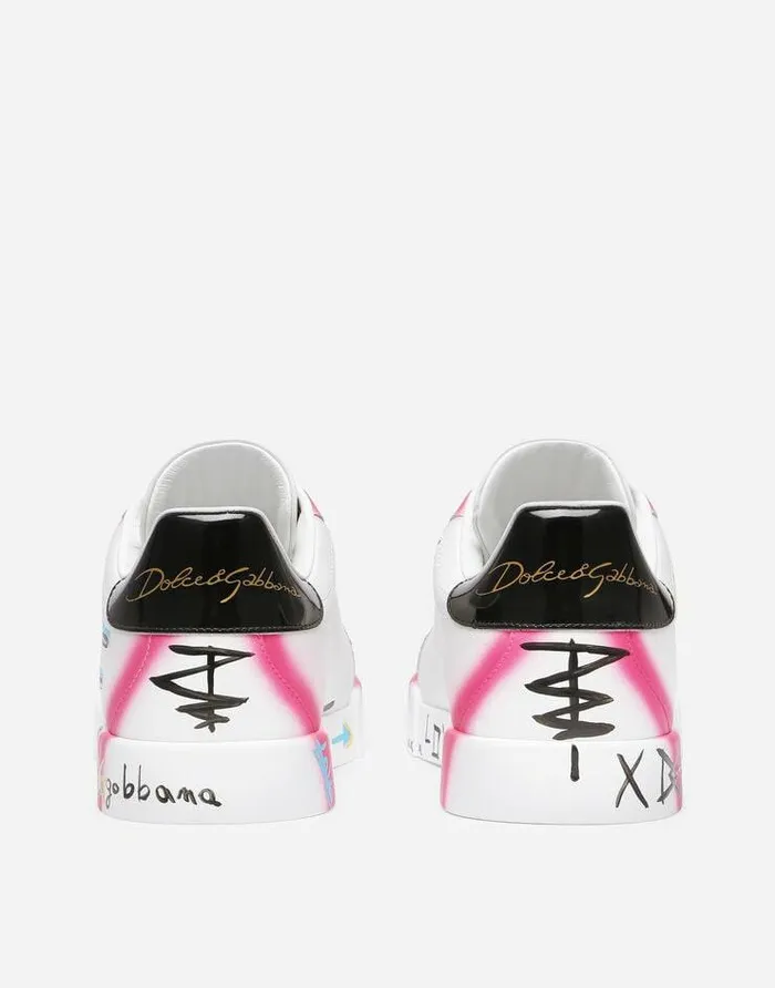 Dolce and Gabbana Sneakers Women Limited Edition Portofino Sneakers Multicolor