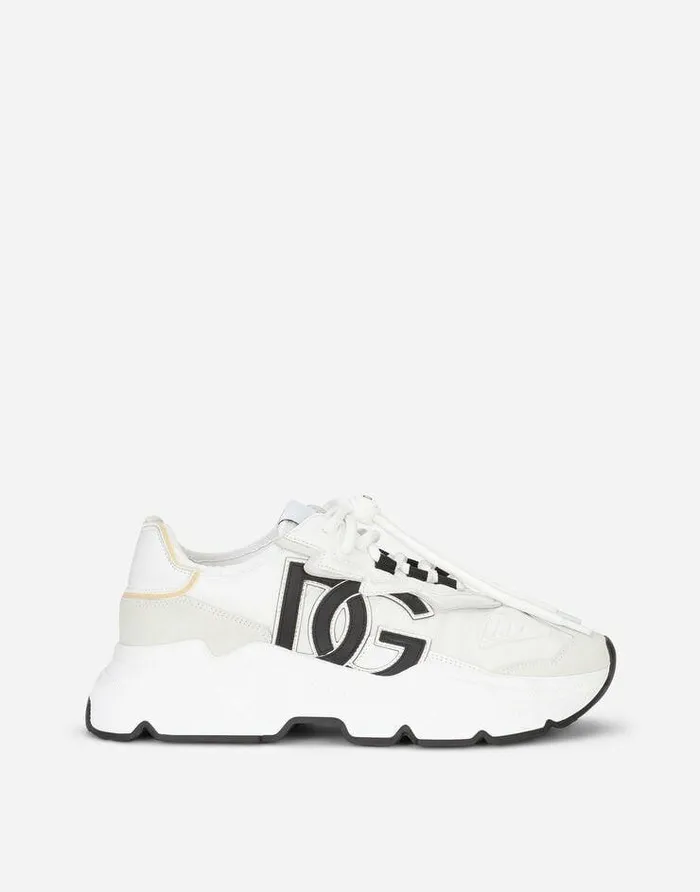 Dolce and Gabbana Sneakers Women Mixedmaterial Daymaster Sneakers White