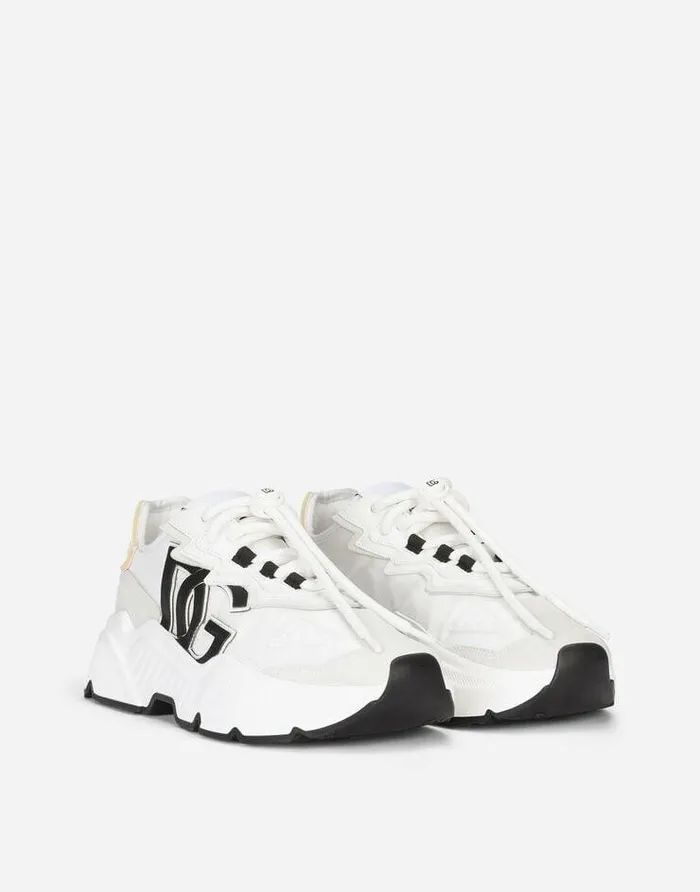 Dolce and Gabbana Sneakers Women Mixedmaterial Daymaster Sneakers White Dolce and Gabbana Sneakers Women Mixedmaterial Daymaster Sneakers White