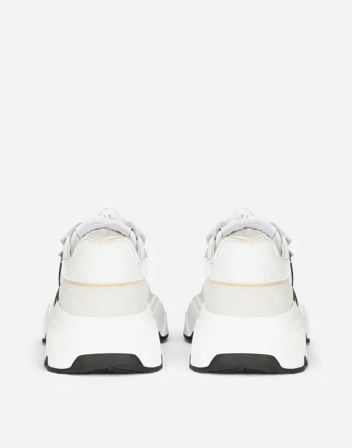 Dolce and Gabbana Sneakers Women Mixedmaterial Daymaster Sneakers White Dolce and Gabbana Sneakers Women Mixedmaterial Daymaster Sneakers White
