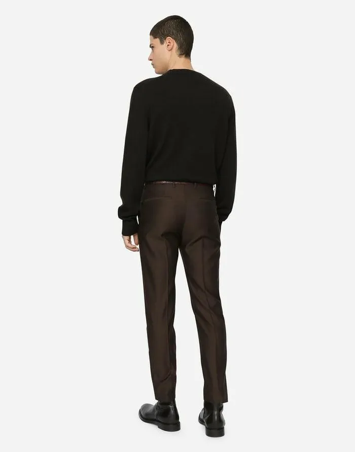 Dolce and Gabbana Sweaters And Cardigans Men Cashmere Jacquard Roundneck Sweater With DG Logo Multicolor Dolce and Gabbana Sweaters And Cardigans Men Cashmere Jacquard Roundneck Sweater With DG Logo Multicolor