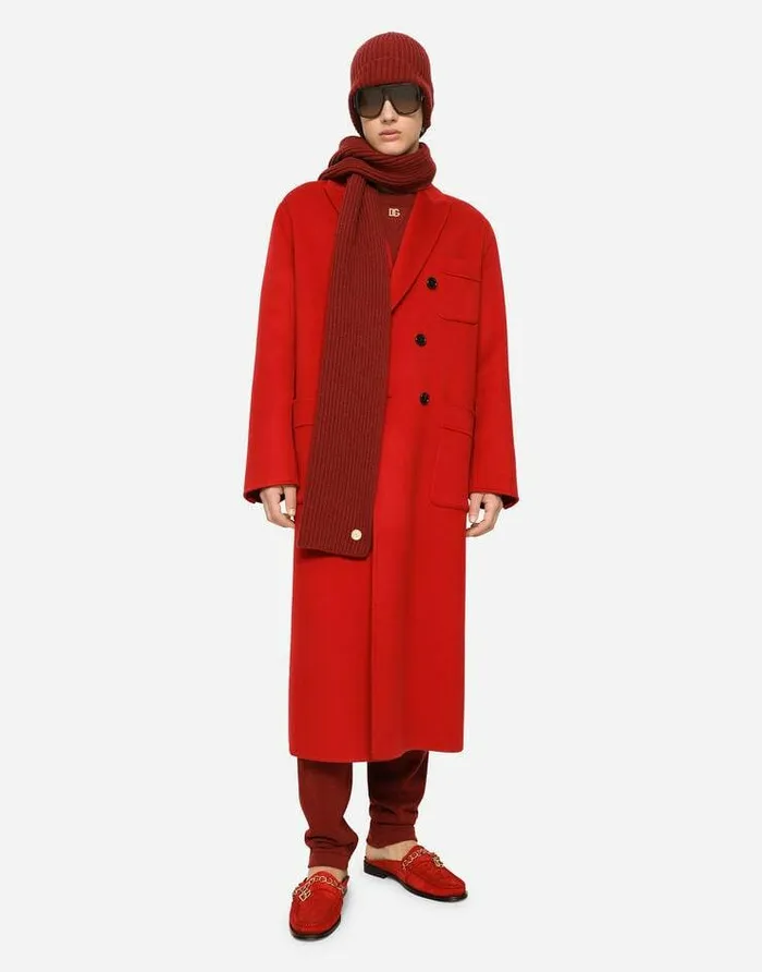 Dolce and Gabbana Sweaters And Cardigans Men Cashmere Roundneck Sweater With DG Logo Bordeaux Dolce and Gabbana Sweaters And Cardigans Men Cashmere Roundneck Sweater With DG Logo Bordeaux