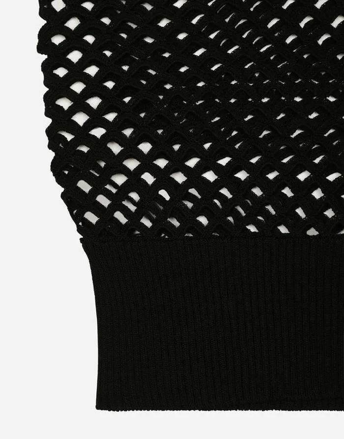 Dolce and Gabbana Sweaters And Cardigans Men Cotton Poloshirt Black Dolce and Gabbana Sweaters And Cardigans Men Cotton Poloshirt Black