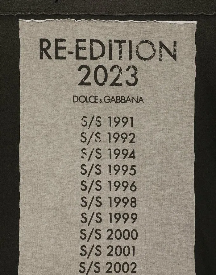 Dolce and Gabbana TShirts And Polos Men Cotton Roundneck Tshirt With ReEdition Patch Multicolor Dolce and Gabbana TShirts And Polos Men Cotton Roundneck Tshirt With ReEdition Patch Multicolor