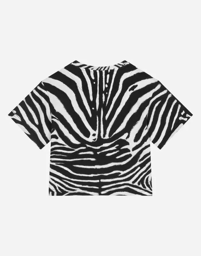 Dolce and Gabbana TShirts And Sweatshirts Children Zebraprint Jersey Tshirt Multicolor Dolce and Gabbana TShirts And Sweatshirts Children Zebraprint Jersey Tshirt Multicolor