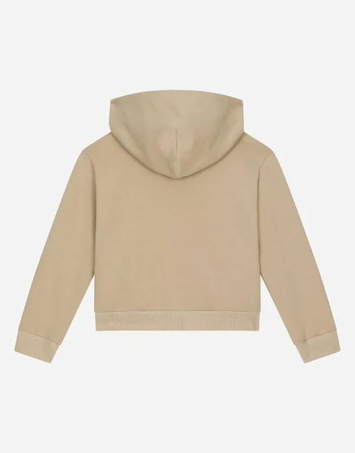 Dolce and Gabbana TShirts And Sweatshirts Children Zipup Hoodie With Coin Print Beige Dolce and Gabbana TShirts And Sweatshirts Children Zipup Hoodie With Coin Print Beige