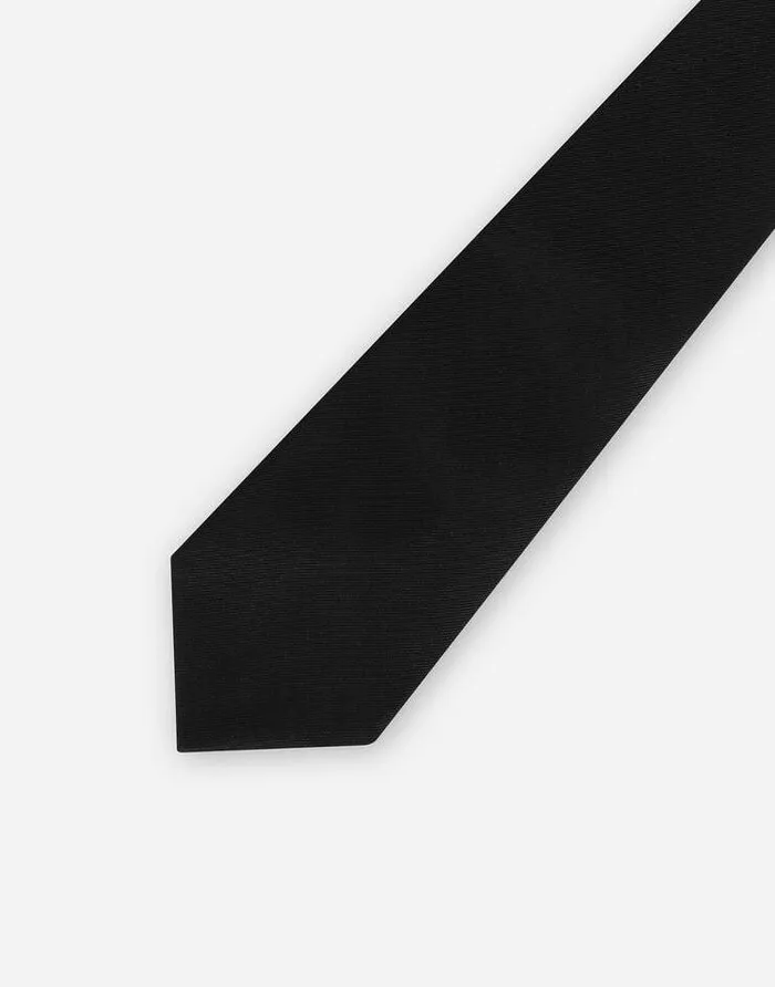Dolce and Gabbana Ties And Pocket Squares Men 10cm Silk Faille Blade Tie Black Dolce and Gabbana Ties And Pocket Squares Men 10cm Silk Faille Blade Tie Black