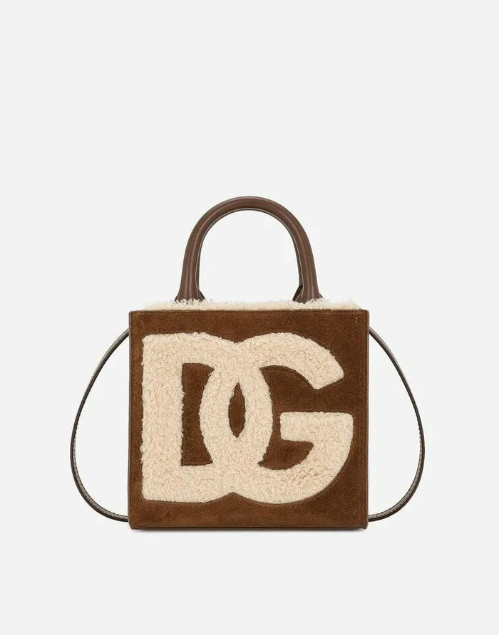 Dolce and Gabbana Totes Women DG Daily Mini Shopper Brown