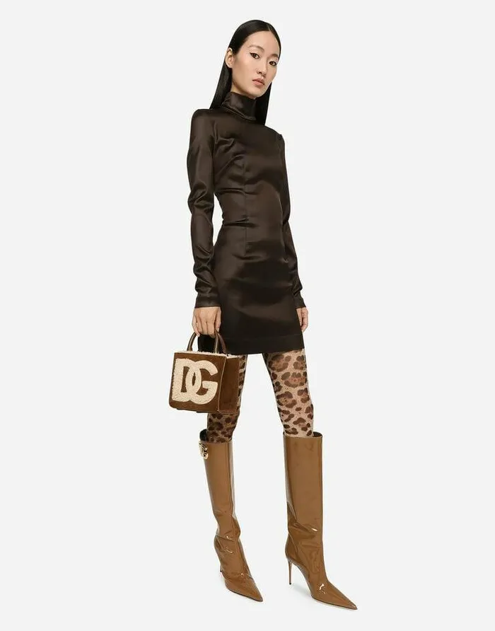 Dolce and Gabbana Totes Women DG Daily Mini Shopper Brown Dolce and Gabbana Totes Women DG Daily Mini Shopper Brown