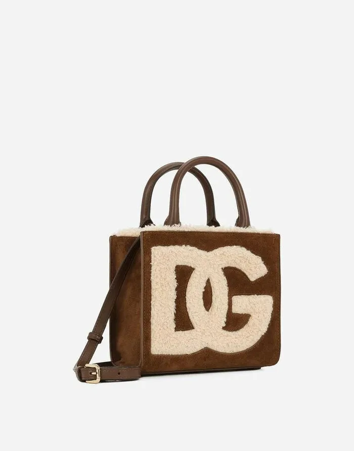 Dolce and Gabbana Totes Women DG Daily Mini Shopper Brown Dolce and Gabbana Totes Women DG Daily Mini Shopper Brown