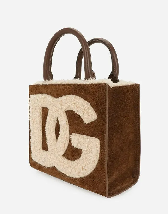 Dolce and Gabbana Totes Women DG Daily Mini Shopper Brown Dolce and Gabbana Totes Women DG Daily Mini Shopper Brown
