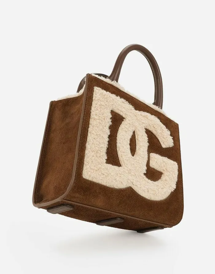 Dolce and Gabbana Totes Women DG Daily Mini Shopper Brown Dolce and Gabbana Totes Women DG Daily Mini Shopper Brown