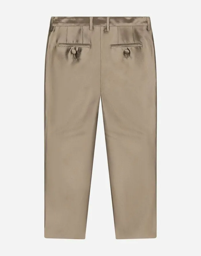 Dolce and Gabbana Trousers And Shorts Children Classic Mikado Silk Pants Green Dolce and Gabbana Trousers And Shorts Children Classic Mikado Silk Pants Green