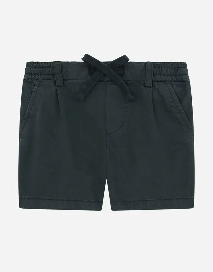 Dolce and Gabbana Trousers And Shorts Children Garmentdyed Canvas Shorts With Drawstring Blue Dolce and Gabbana Trousers And Shorts Children Garmentdyed Canvas Shorts With Drawstring Blue