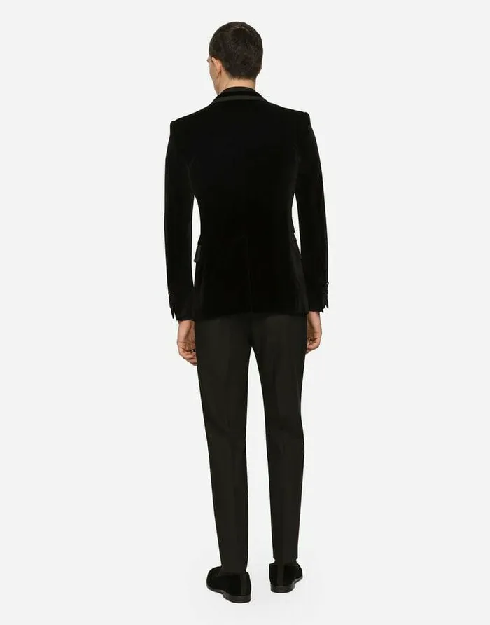 Dolce and Gabbana Trousers And Shorts Men Stretch Tuxedo Pants Black Dolce and Gabbana Trousers And Shorts Men Stretch Tuxedo Pants Black