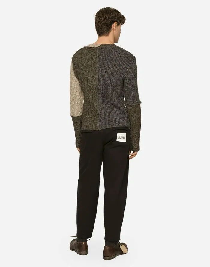 Dolce and Gabbana Trousers And Shorts Men Washed Stretch Gabardine Pants With Zipper Black Dolce and Gabbana Trousers And Shorts Men Washed Stretch Gabardine Pants With Zipper Black