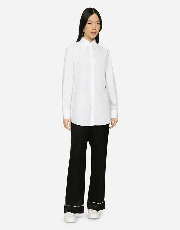 Dolce and Gabbana Trousers And Shorts Women Satin Pajama Pants With Piping Black Dolce and Gabbana Trousers And Shorts Women Satin Pajama Pants With Piping Black