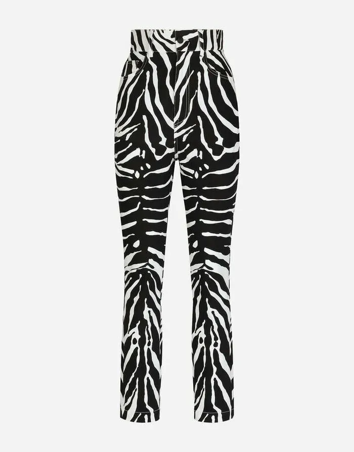 Dolce and Gabbana Trousers And Shorts Women Zebraprint Drill Pants Animal Print Dolce and Gabbana Trousers And Shorts Women Zebraprint Drill Pants Animal Print