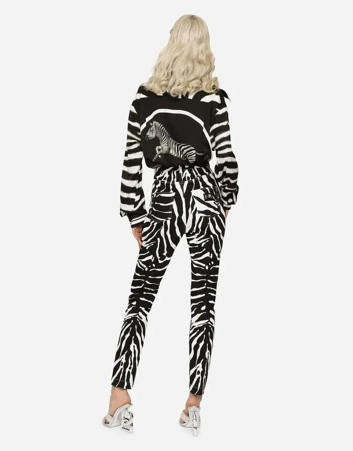 Dolce and Gabbana Trousers And Shorts Women Zebraprint Drill Pants Animal Print Dolce and Gabbana Trousers And Shorts Women Zebraprint Drill Pants Animal Print