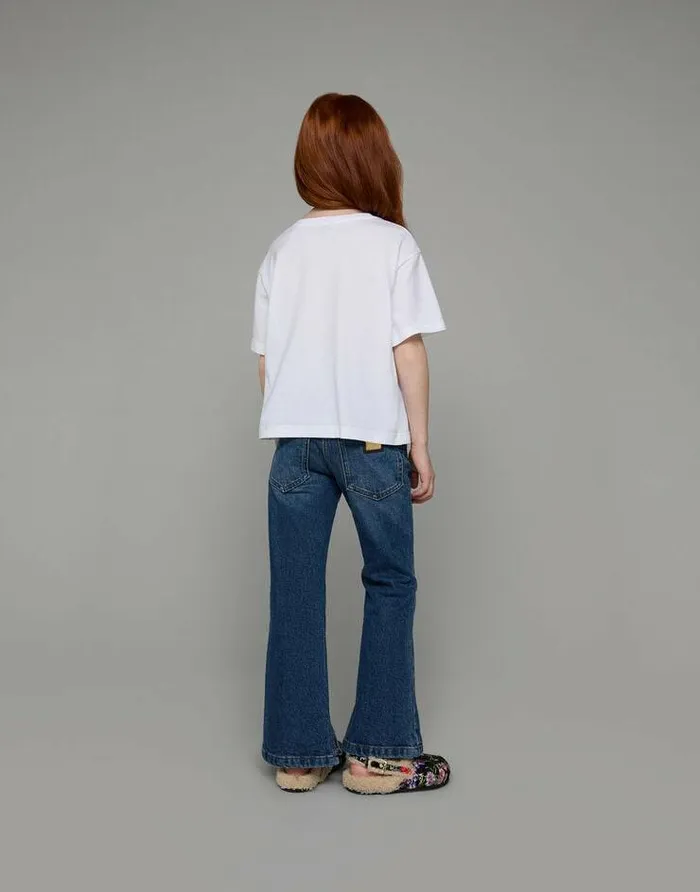 Dolce and Gabbana Trousers And Skirts Children 5pocket Denim Pants With Embroidery Multicolor Dolce and Gabbana Trousers And Skirts Children 5pocket Denim Pants With Embroidery Multicolor