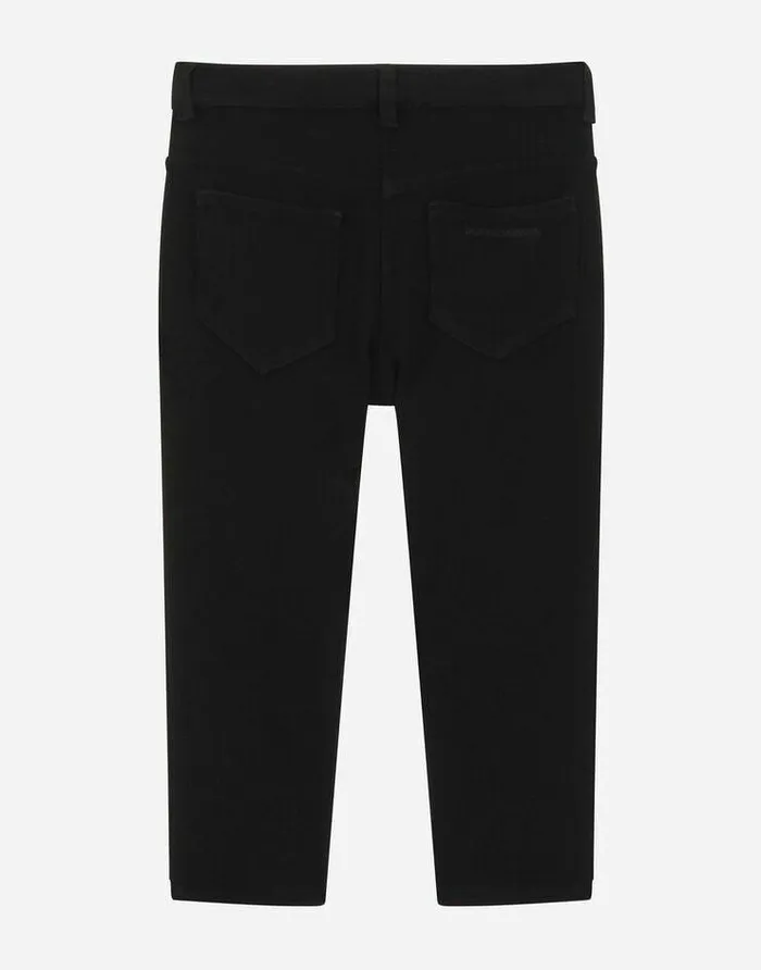 Dolce and Gabbana Trousers And Skirts Children Stretch Cady Pants Black Dolce and Gabbana Trousers And Skirts Children Stretch Cady Pants Black