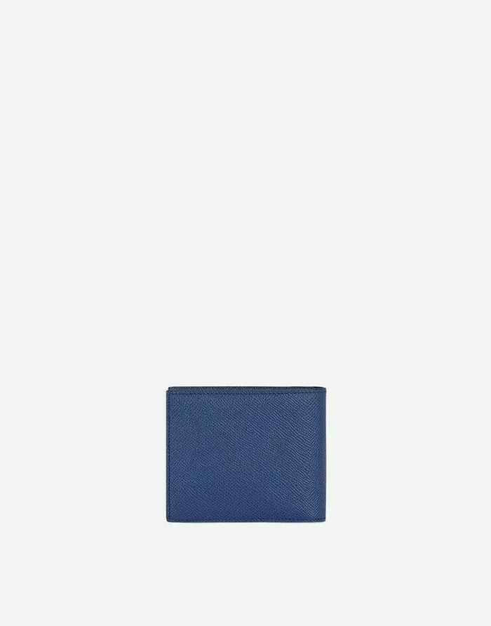 Dolce and Gabbana Wallets And Small Leather Goods Men Dauphine Calfskin Bifold Wallet Blue Dolce and Gabbana Wallets And Small Leather Goods Men Dauphine Calfskin Bifold Wallet Blue