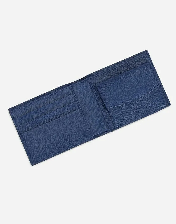 Dolce and Gabbana Wallets And Small Leather Goods Men Dauphine Calfskin Bifold Wallet Blue Dolce and Gabbana Wallets And Small Leather Goods Men Dauphine Calfskin Bifold Wallet Blue