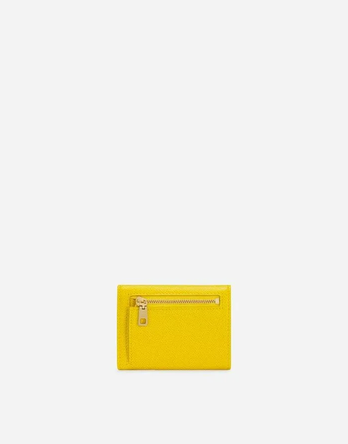 Dolce and Gabbana Wallets And Small Leather Goods Women Dauphine Calfskin Frenchflap Wallet Yellow Dolce and Gabbana Wallets And Small Leather Goods Women Dauphine Calfskin Frenchflap Wallet Yellow